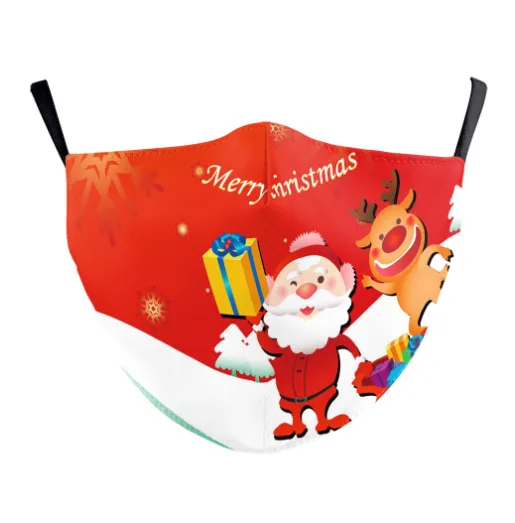 Christmas Snowflake Digital Printing Double layer Dust Mask B1781088 - Shop at LoveMi