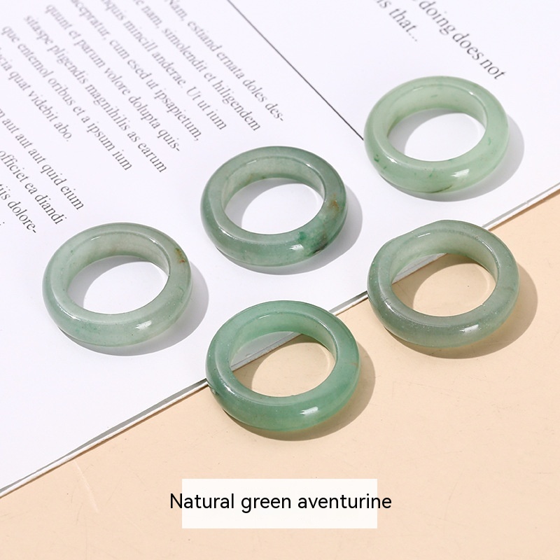 Natural Green Aventurine Ring