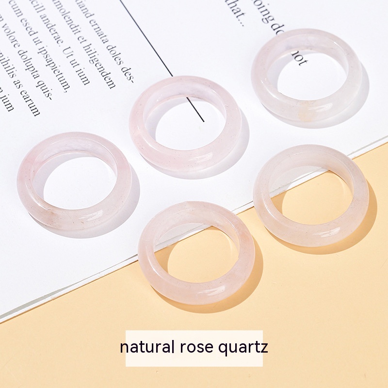 Natural Pink Crystal Ring