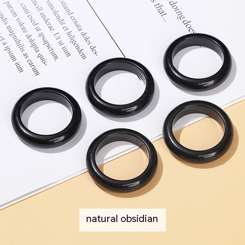 Natural Obsidian Ring