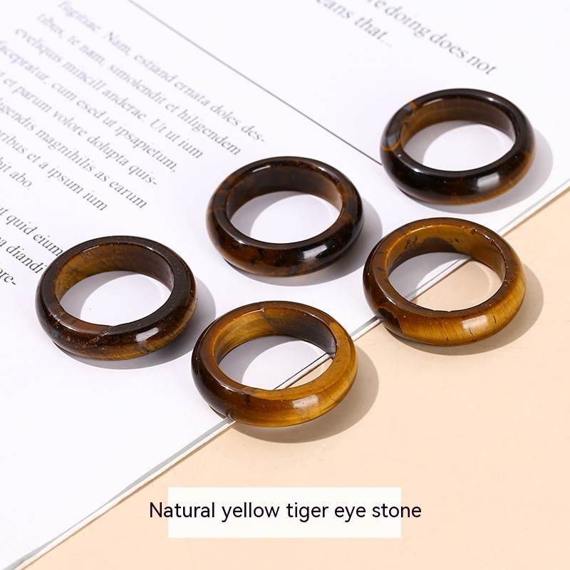 Natural Yellow Tigereye Ring