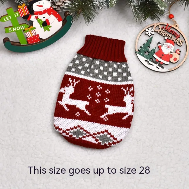 Dog Cat Sweater Pet Clothes Clothing Purplish Red Shulu - Shop at LoveMi