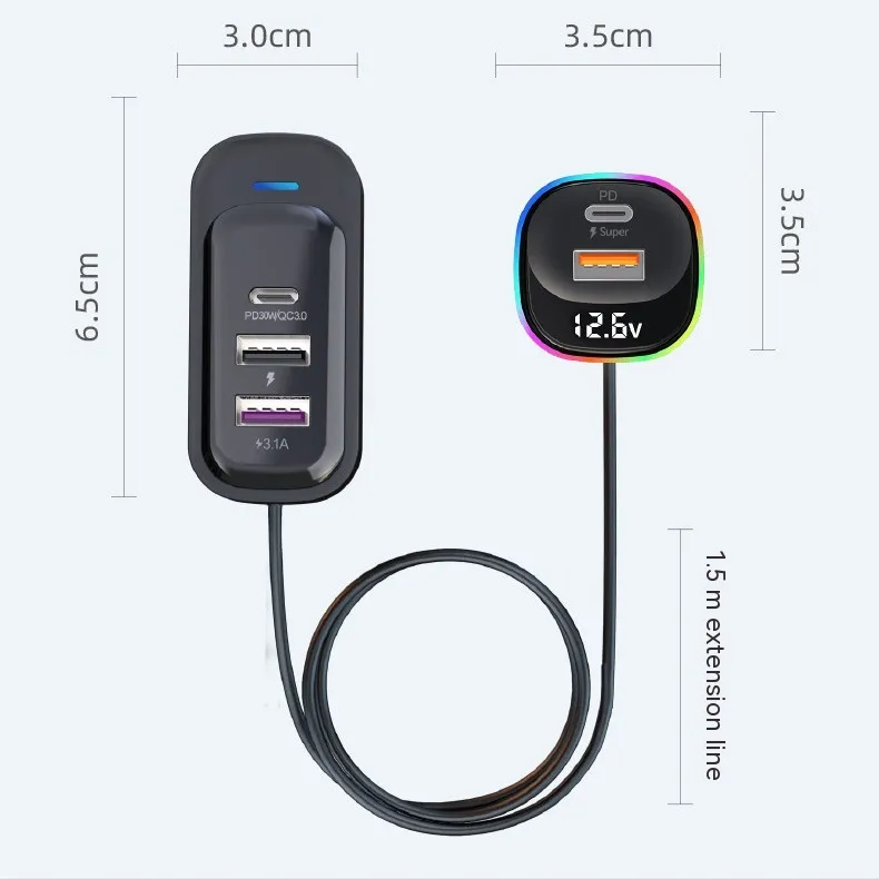 Car Charger Super Fast Charge Multi-function – image 3