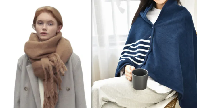 All-match Soft Glutinous Idle Style Thermal Long Scarf - Set6