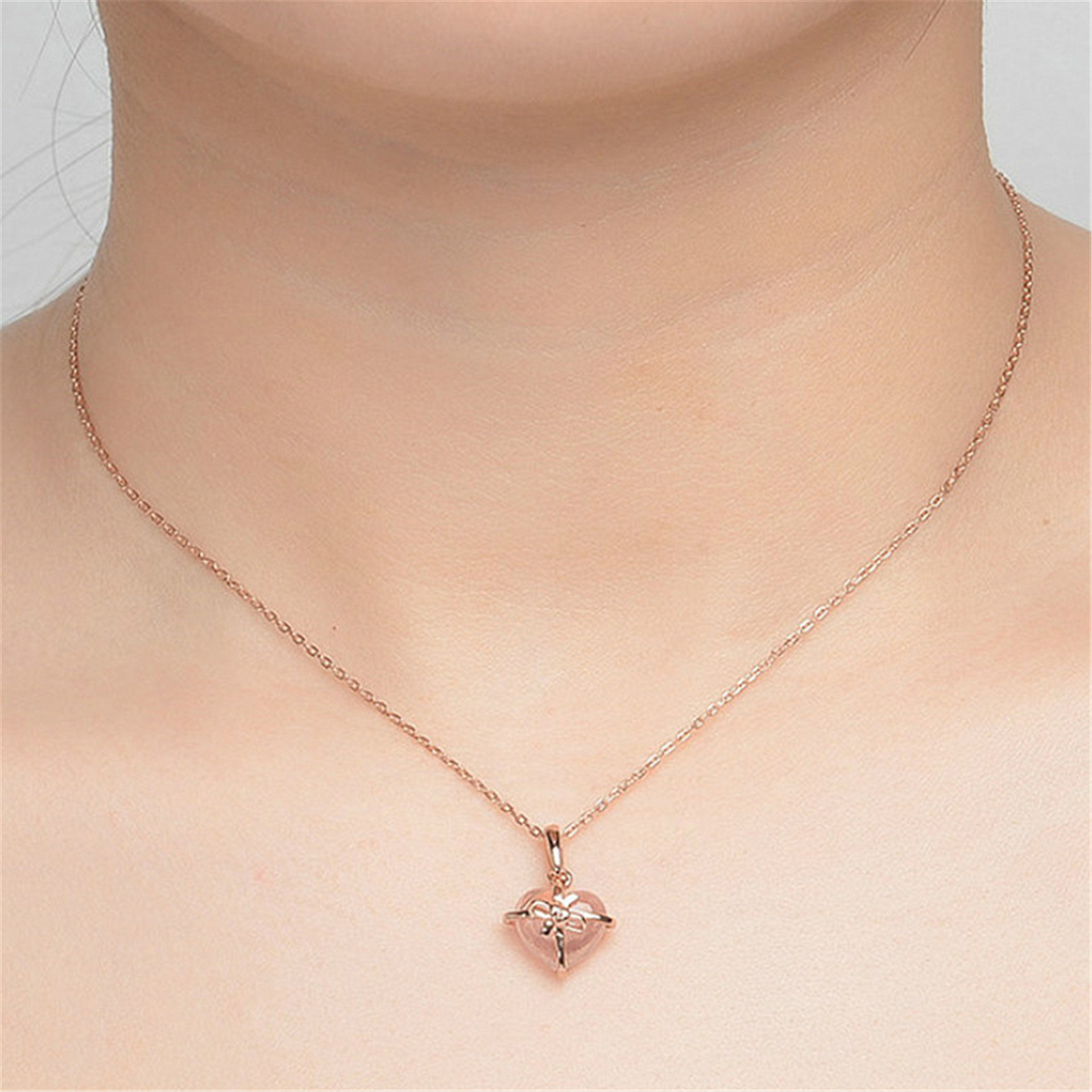 Heart Pendant Cross Chain