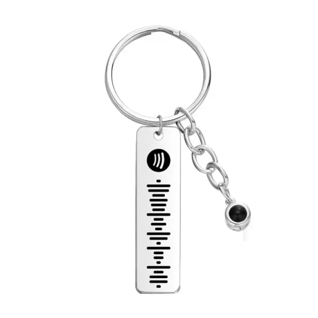 Color Photo Projection Keychain For Couples Platinum - Shop at LoveMi