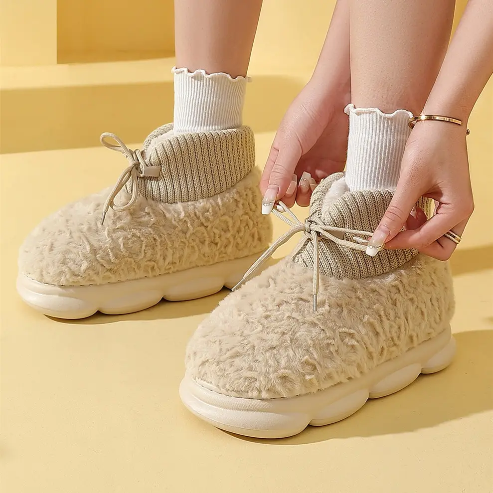 Snow Boots Outer Wear Plush Cotton-padded Shoes