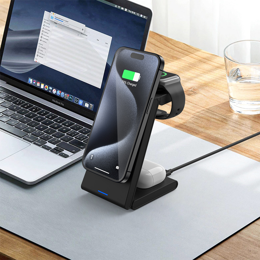Suitable For Mobile Phone Magnetic Wireless Charger 2-in-1 Bracket