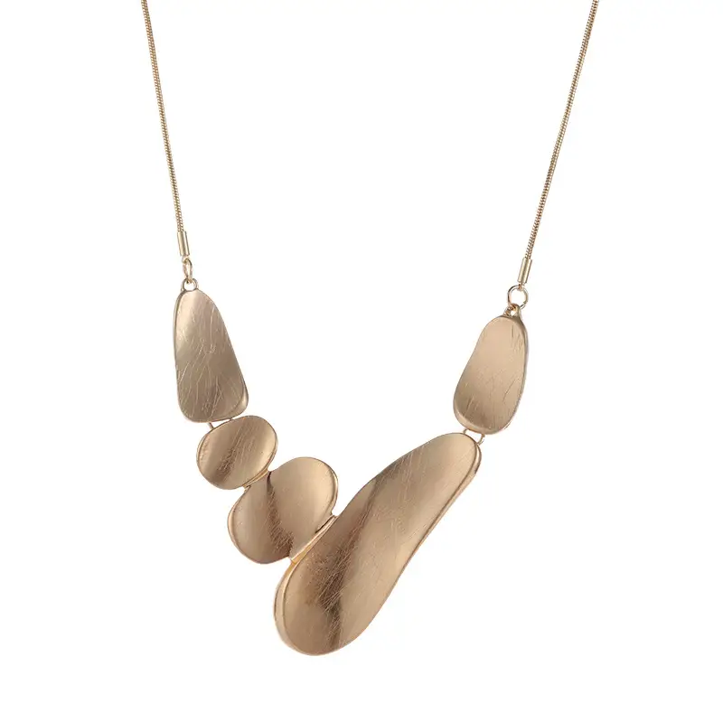 Necklace European And American All-matching Fashion Necklace Geometric Brushed Short Chain Simple Female