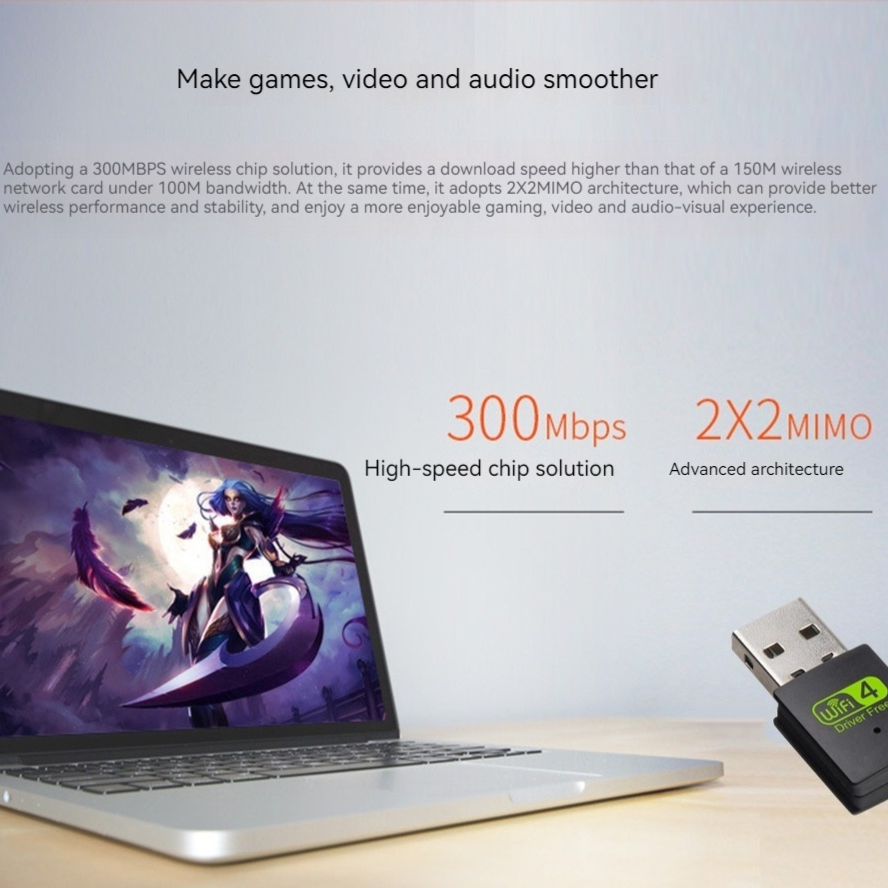 Driverless Wireless Network Card USB Wireless Receiver