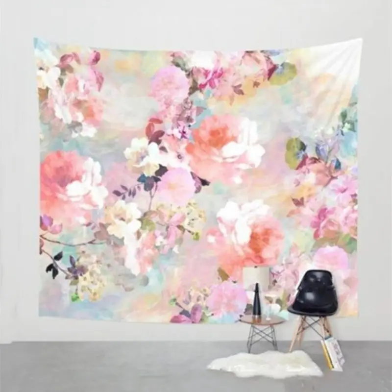 Love of a Flower Wall Tapestry Hanging Decor Bedspread