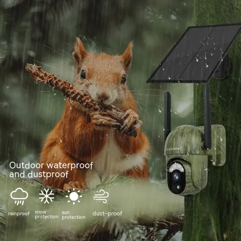 Camouflage 4G Solar Camera with Low Power Consumption