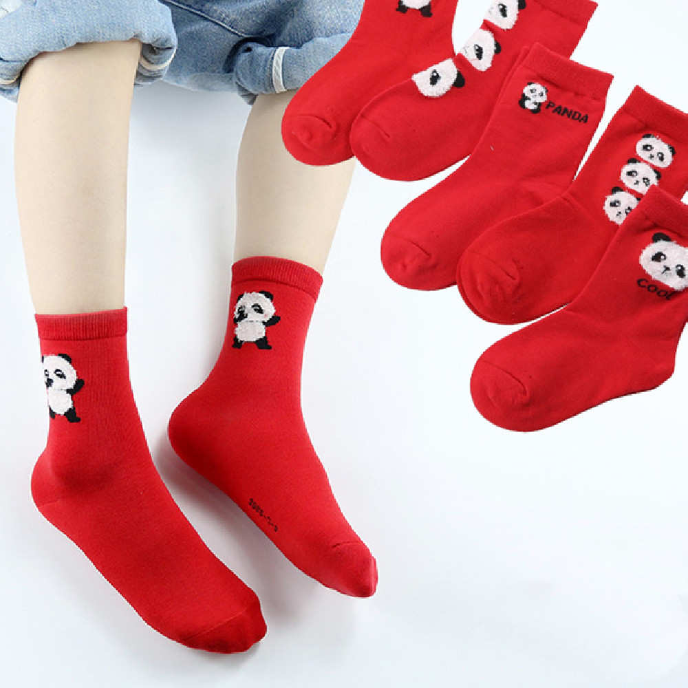 Children's Socks Autumn And Winter New Cartoon Panda Tube Socks - Image 2