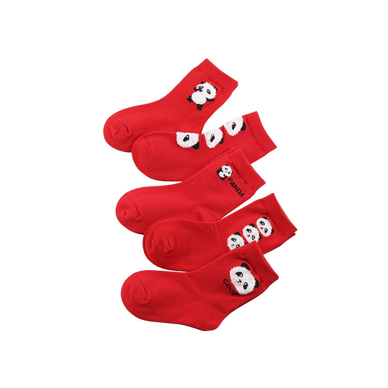 Children's Socks Autumn And Winter New Cartoon Panda Tube Socks - Image 4
