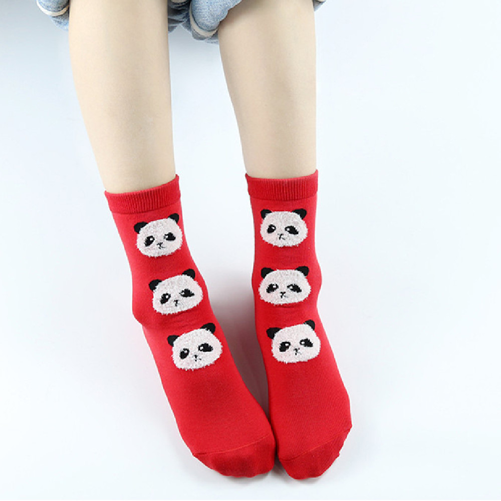 Children’s Socks Autumn And Winter New Cartoon Panda Tube Socks