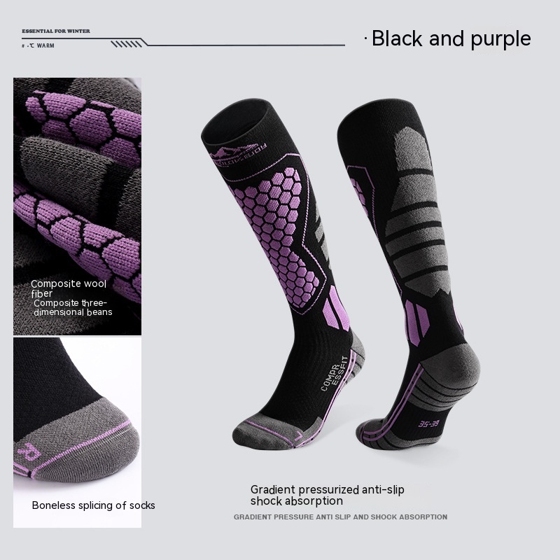 Woolen Type Black Purple