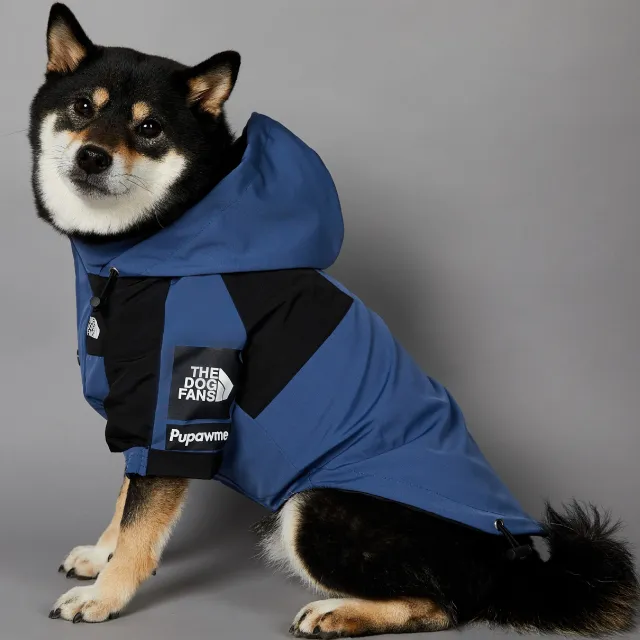 Windproof And Rainproof Large Dog Raincoat Pet Shell Jacket Denim Blue Shell Jacket - Shop at LoveMi