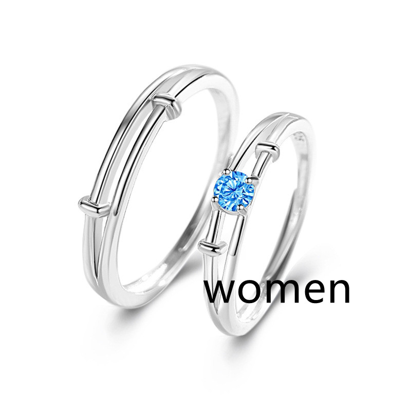 Z62 Women's Ring Blue Diamond