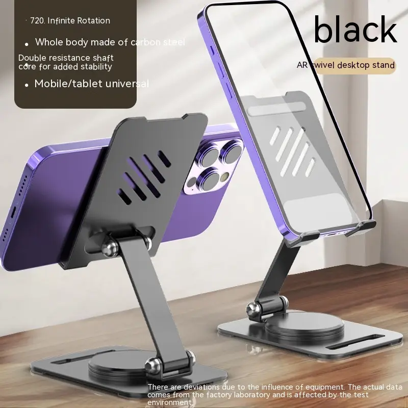 360 Degrees Rotate Metal Desk Mobile Phone Holder Stand for Phone Pad Adjustable