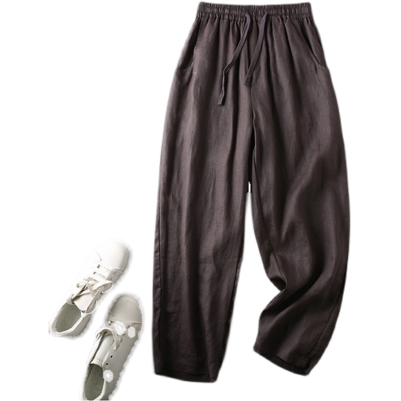 Men's Loose And Breathable Cotton And Linen Straight Leg Casual Pants