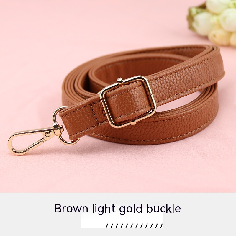 Brown Light Gold Buckle