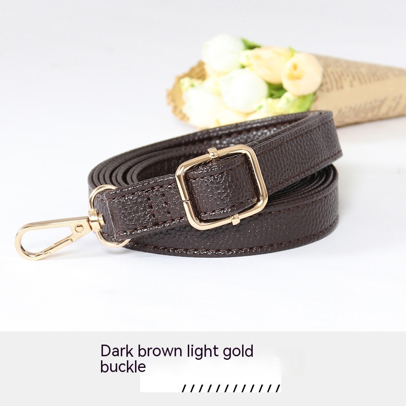 Dark Coffee Light Gold Buckle