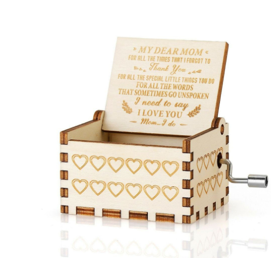 Painted music box creative gift decoration