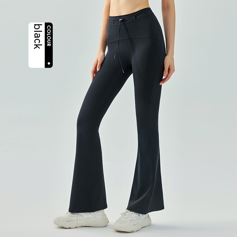 Abdominal Tightening And Hip Lifting Micro Pull Exercise Quick Drying Fitness Pants - Image 4
