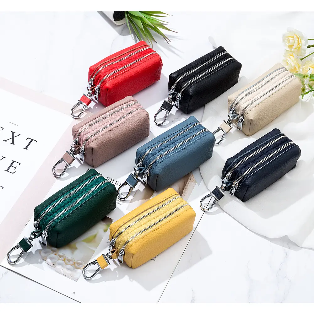 Large Capacity Key Case Double-layer Soft Men's
