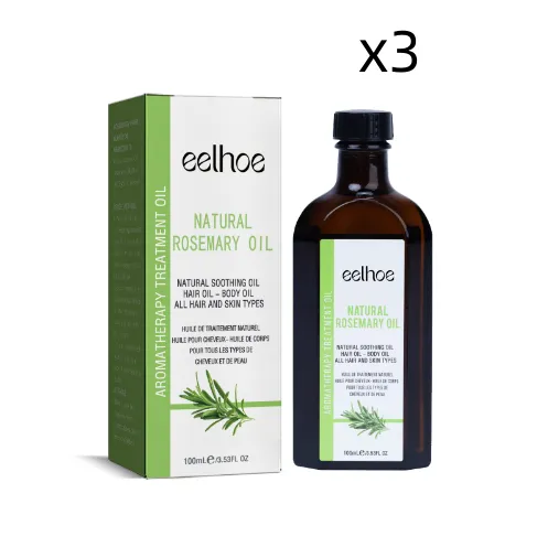 Rosemary Hair Care Essential Oil Anti-frizz Long-lasting Soft - 100Ml 3Pcs