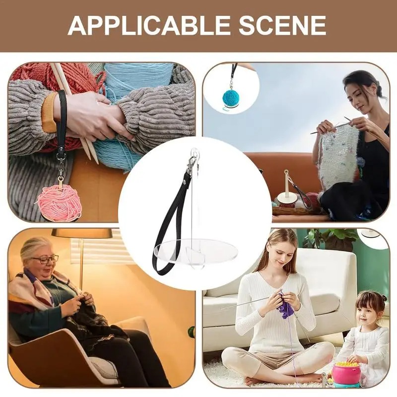 New Acrylic Portable Wrist Yarn Bracket - Image 3