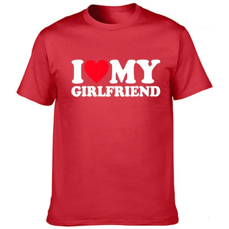 I Love My Girlfriend Men's Valentine's Day Funny T-shirt - J1452Mstrd-S