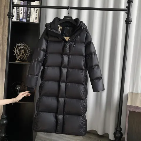 White Duck Down Mid-length Jacket Women