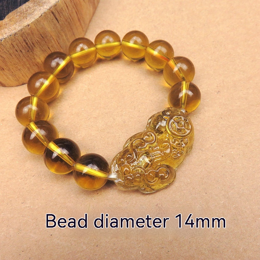 14MM Yellow Glass