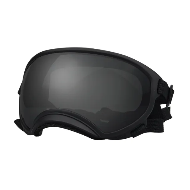 Fashion Personality Dog Skiing Goggles Black Framed Gray Film - Shop at LoveMi