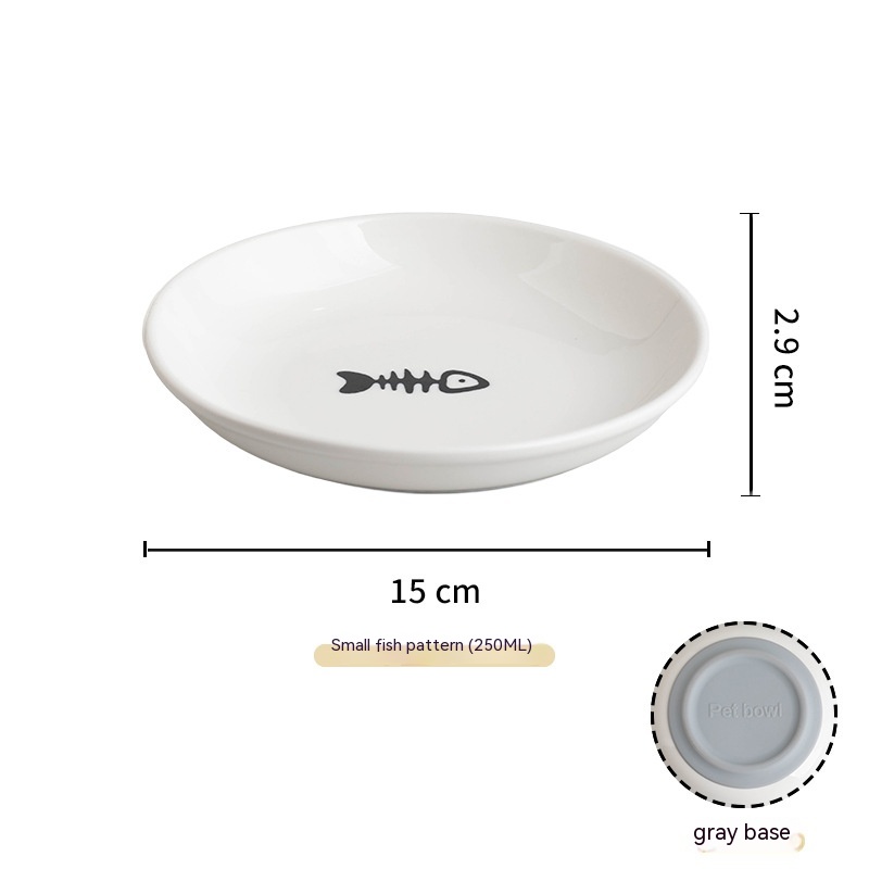 Fishbone Plate Gray Silicone