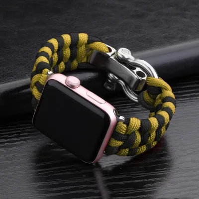 Nylon Sports Iwatch38424044mm Woven Steel Buckle Strap