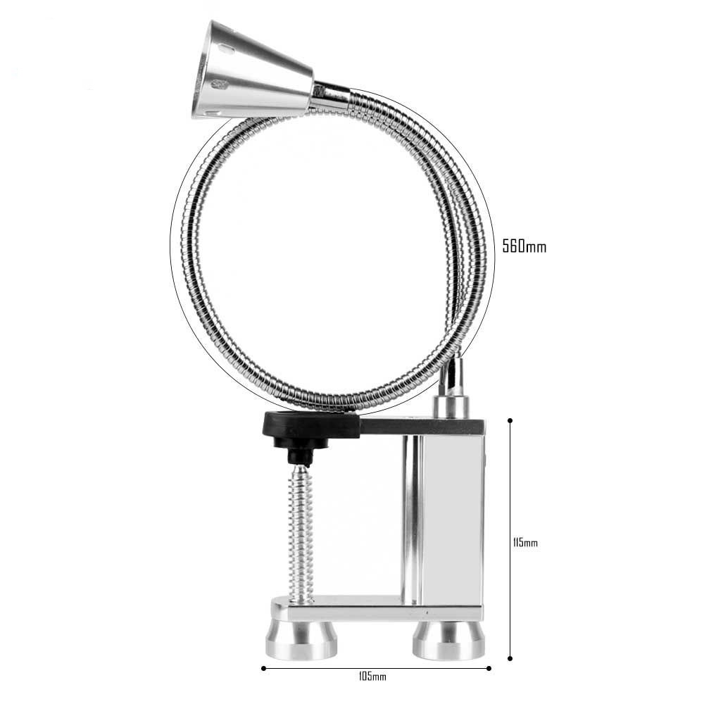 Aluminum Alloy Led Barbecue Lamp Head Rotatable Tail Strong Magnetic Work Light - Image 2