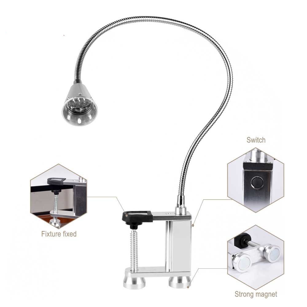 Aluminum Alloy Led Barbecue Lamp Head Rotatable Tail Strong Magnetic Work Light - Image 5