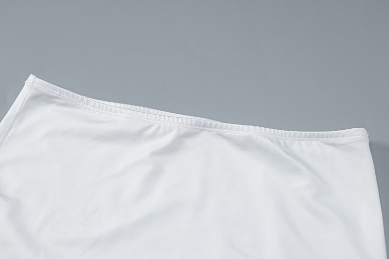 Women's Tube Top Hollow Out Long Sleeve Top Suit