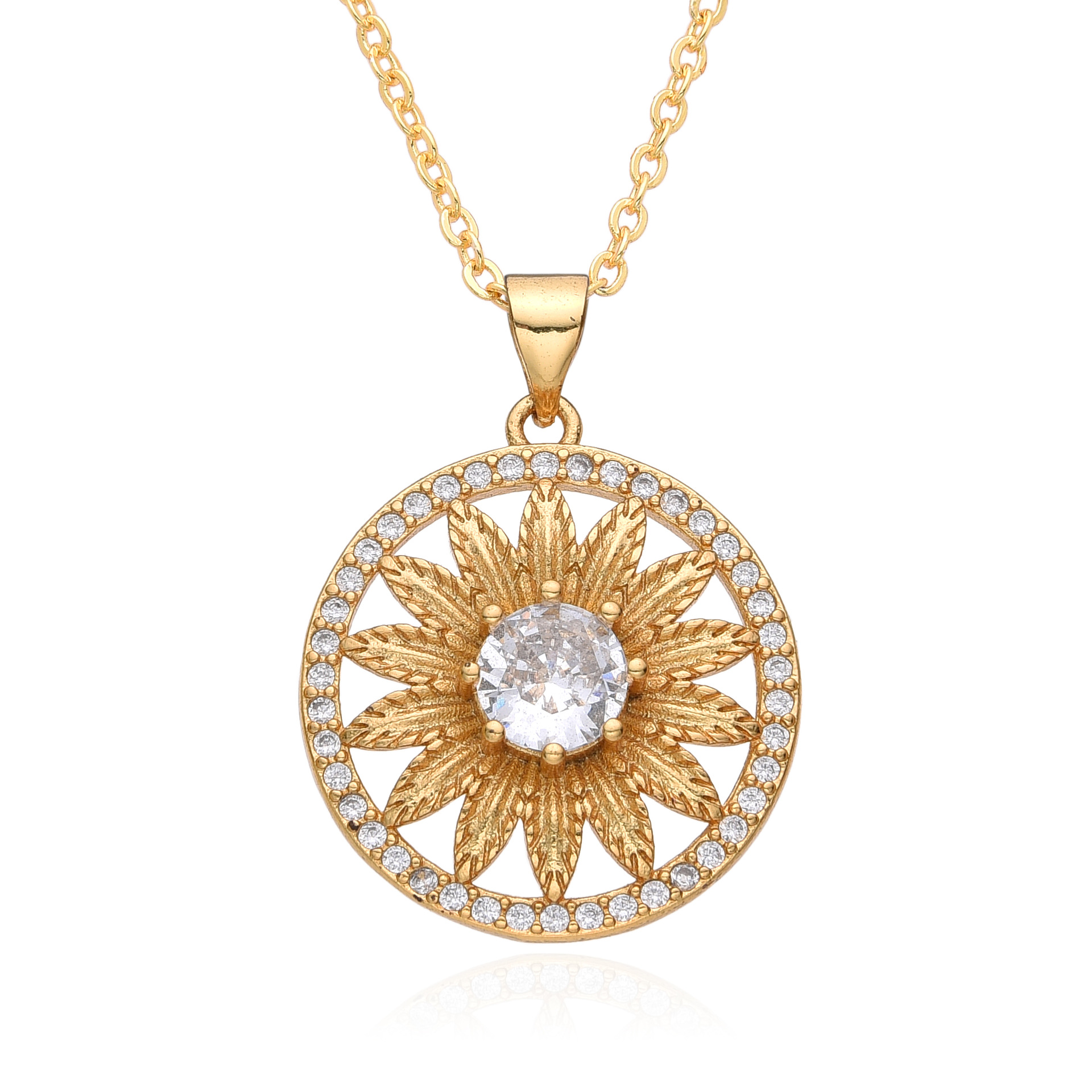 Fashion Personalized Sun Sunflower Women's Necklace