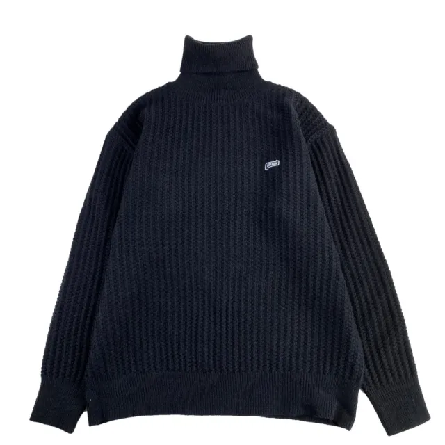 Retro Caramel Colored Turtleneck Sweater For Men And Women Black - Shop at LoveMi