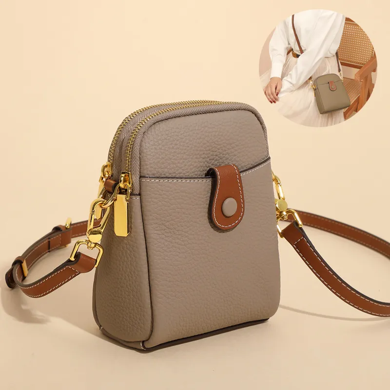 Pebbled Crossbody Phone Bag