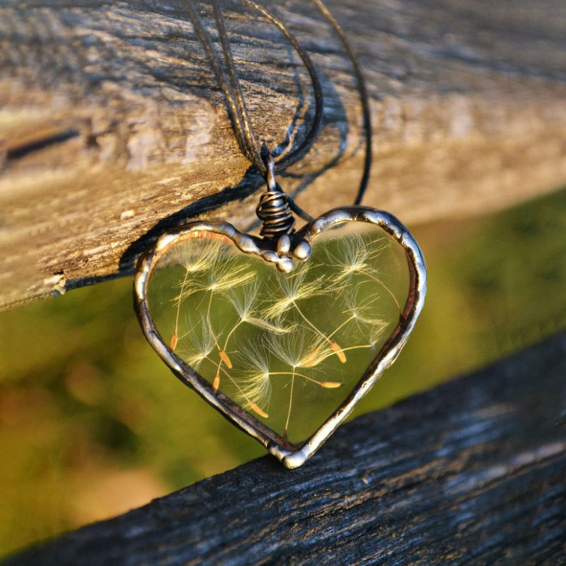 Creative Dandelion Love Wish Necklace