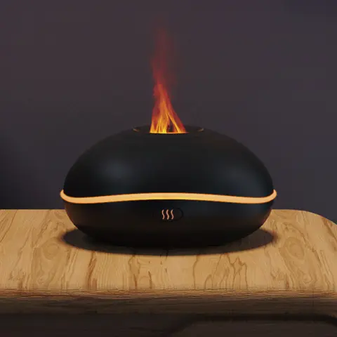 Flame Aroma Diffuser Household Small Ultrasonic Humidifier Essential Oil