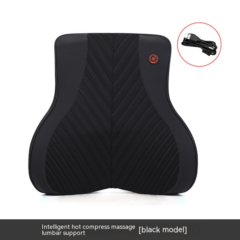 Lumbar Support Pillow Black