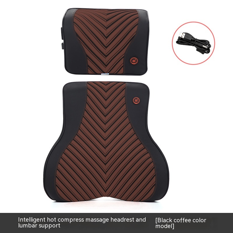 Headrest Waist Support Coffee