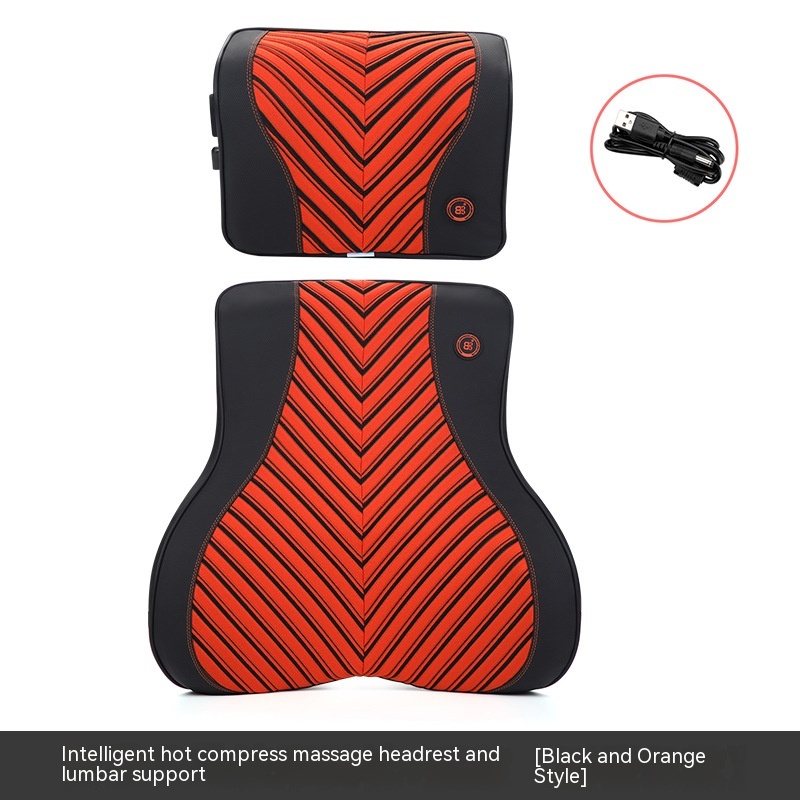 Headrest Waist Support Orange