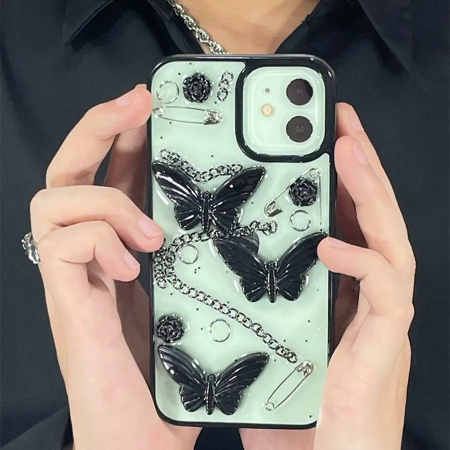 Dark Wind 3D Butterfly Phone Case