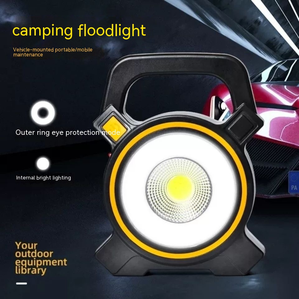 Solar Cob Work Light USB Charging Outdoor - 5